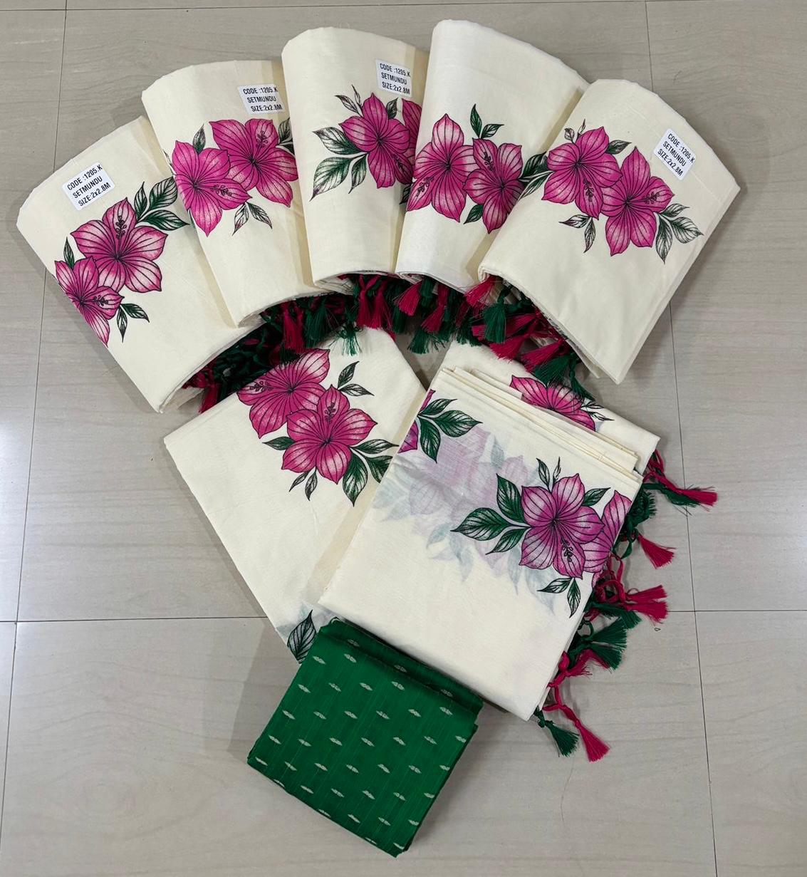 Chembarathy Setmund | Floral Print Setmund