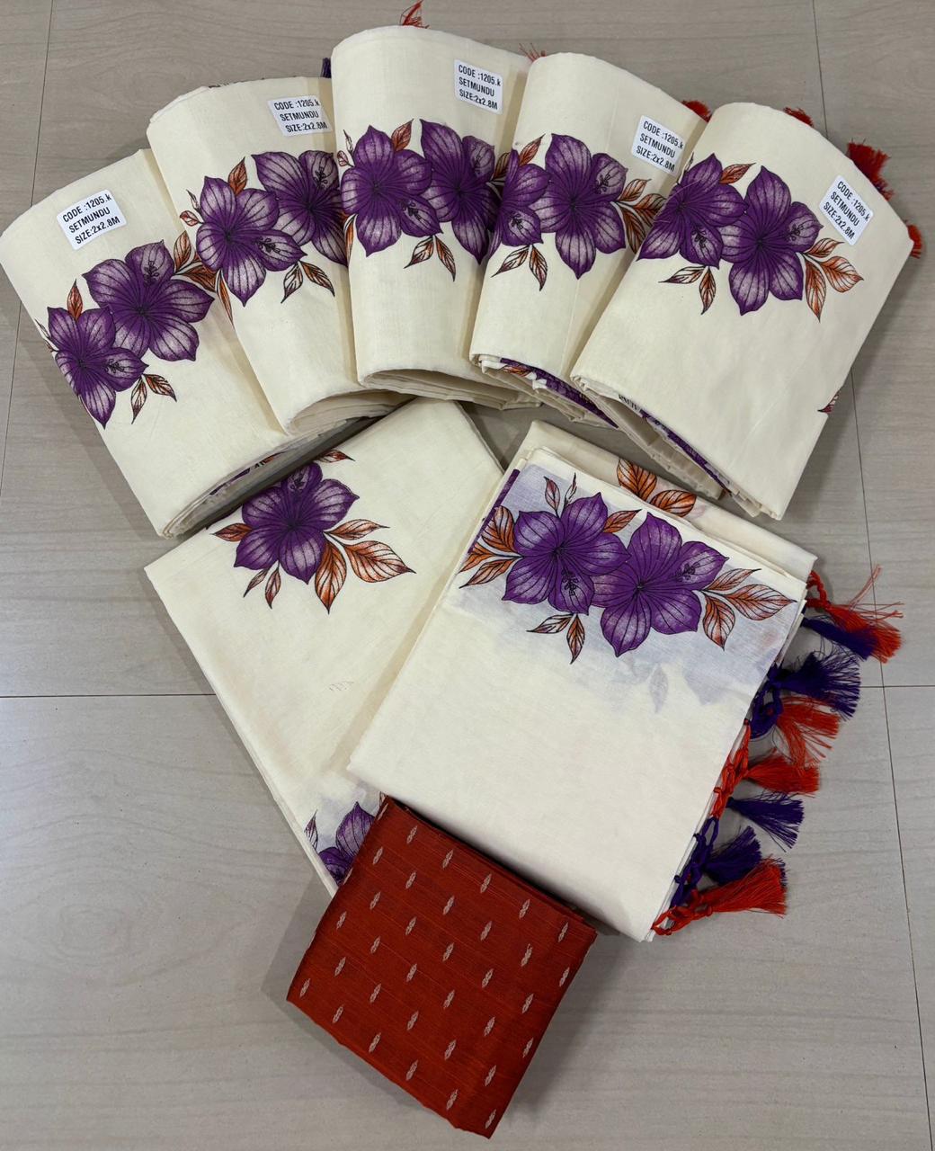 Chembarathy Setmund | Floral Print Setmund